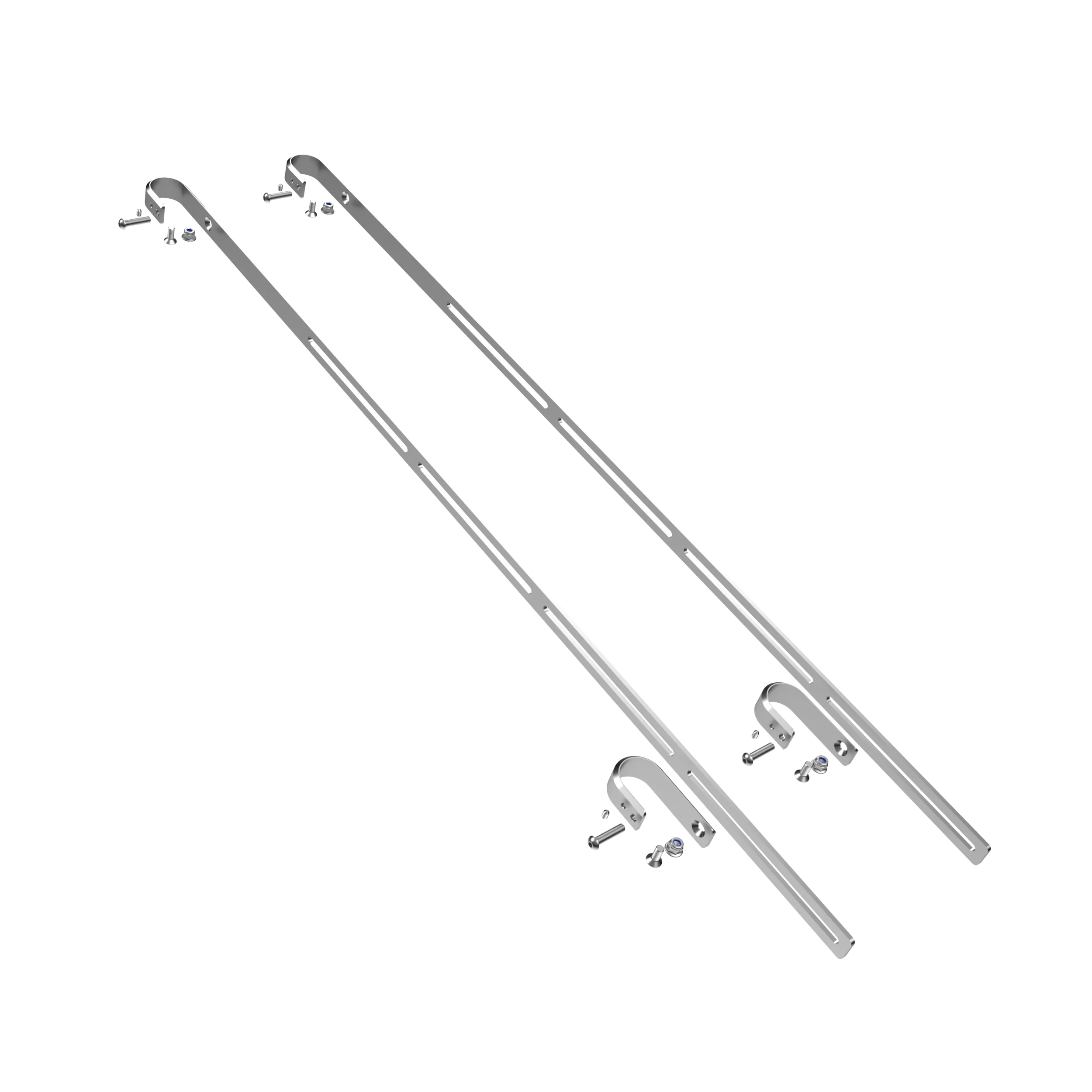 Balkonkraftwerk Haken ⌀42,4mm für Edelstahlhandläufe – Balkon & Zaun PV-Module bis 1150mm